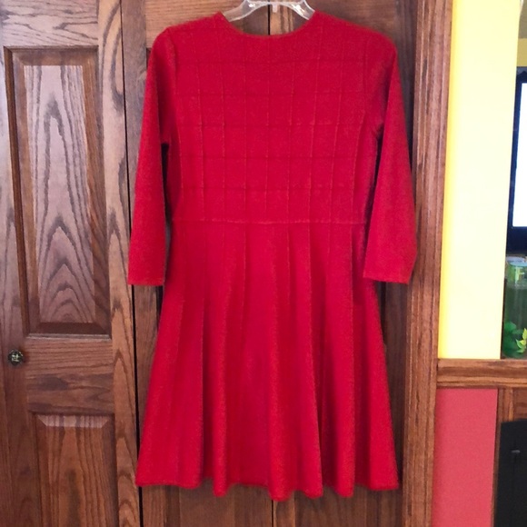 Red Sweater Dress - Picture 5 of 8